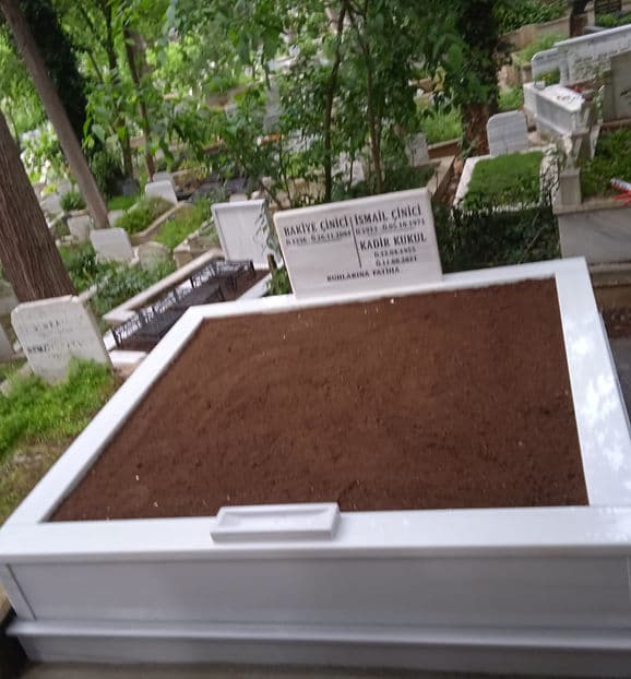 Çift Kişilik Beyaz Mermer Mezar