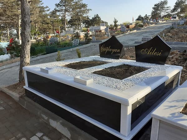 Çift Kişilik Özel Yapım Granit Mezar